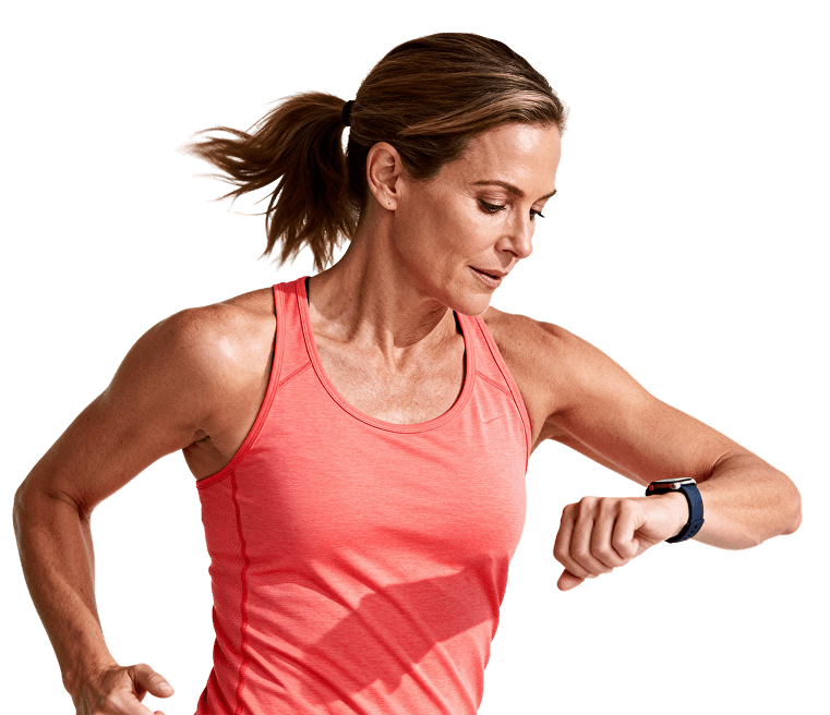 Woman with smartwatch